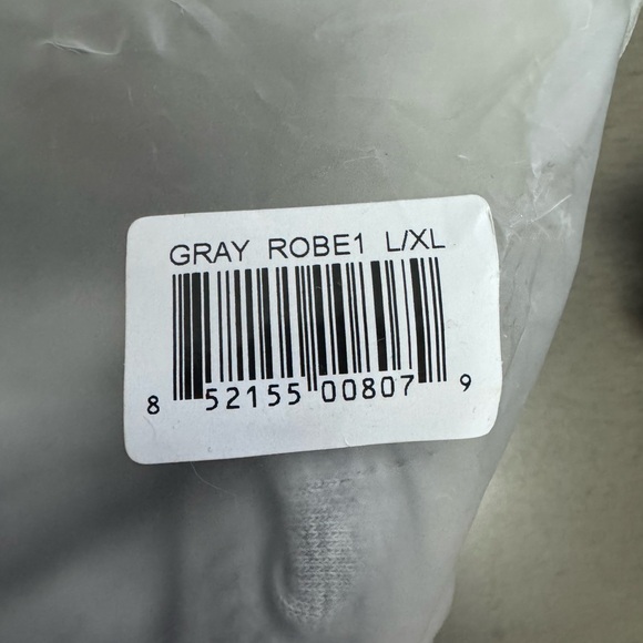 Brand new DudeRobe mens robe. Gray in size L/XL. - Picture 2 of 12